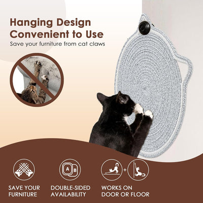 Rascador Circular para Gatos de Cuerda Natural - Protector de Muebles - Image 5