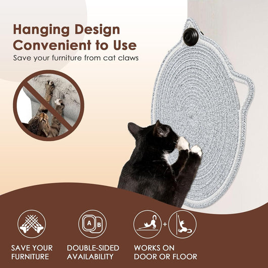 Rascador Circular para Gatos de Cuerda Natural - Protector de Muebles - Image 5