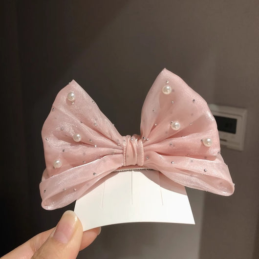 Pasador de Cabello Infantil con Moño de Perlas 3D - Colección Primavera Verano - Image 16