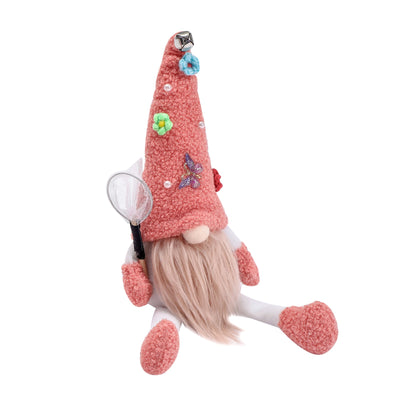 Muñeca Navideña Rudolph sin Rostro - Diseño Floral Mariposa - Image 11