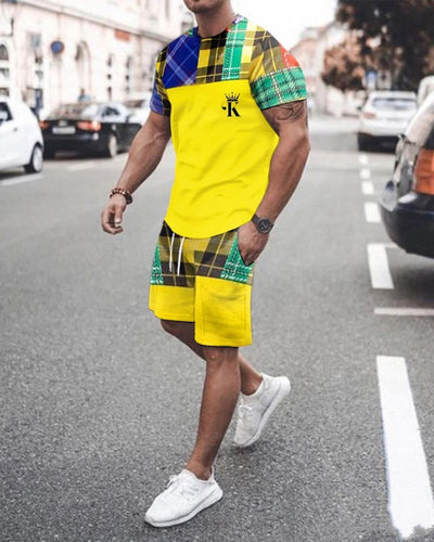 Traje Suelto de Manga Corta 3D para Hombre - Diseño Moderno y Versátil - Image 6