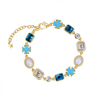 Collar Crucifijo para Hombre con Diseño de Gota Mixta y Efecto Aceite - Image 13