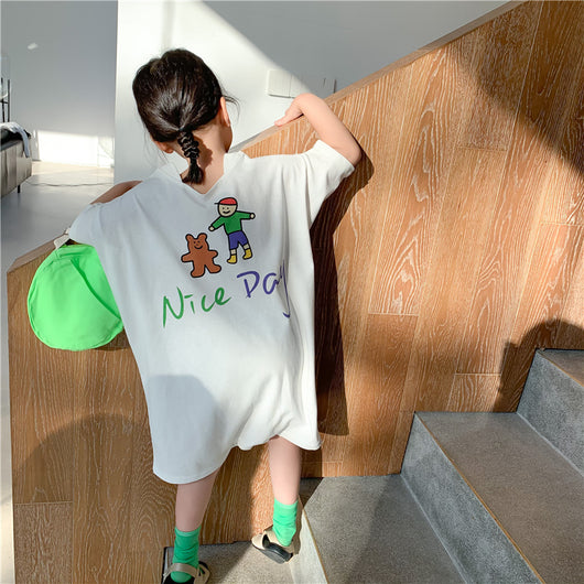 Playera Holgada de Manga Corta para Niños - Cómoda y Versátil - Image 8