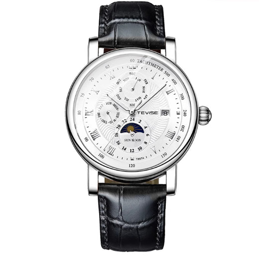Reloj Mecánico de Lujo con Tourbillon, Fase Lunar y Diseño Cielo Estrellado Resistente al Agua - Image 17