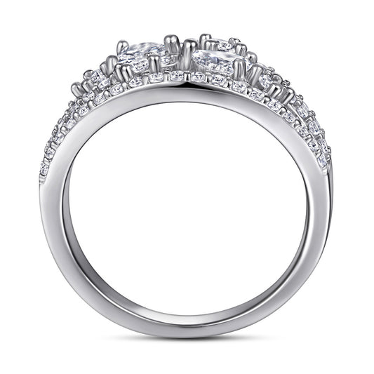 Anillo de Plata 925 para Mujer con Circonita - Diseño Europeo Amor - Image 2