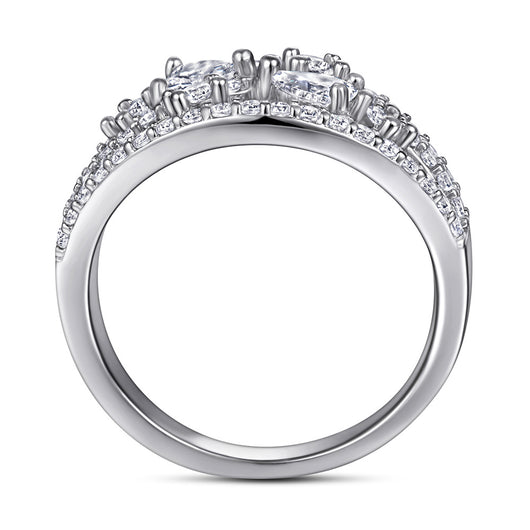 Anillo de Plata 925 para Mujer con Circonita - Diseño Europeo Amor - Image 2
