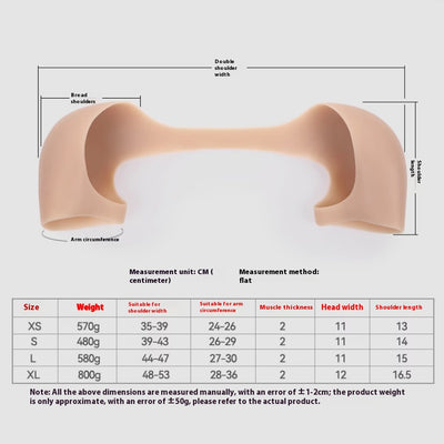 Hombreras de Silicona Ajustables para Ampliar Hombros - Unisex - Image 29