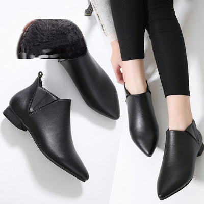 Zapatos Planos de Cuero Ante Estilo Británico para Mujer Talla Grande - Image 6