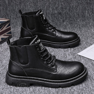 Botas Martin de Cuero para Hombre - Estilo Retro Versátil - Image 5