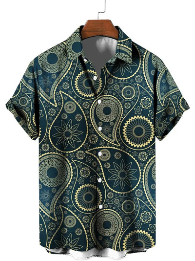Playera Manga Corta Impresa en 3D para Hombre Verano - Image 7