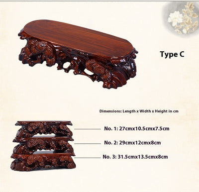 Base de Madera Maciza para Adornos con Surcos Personalizables - Image 42