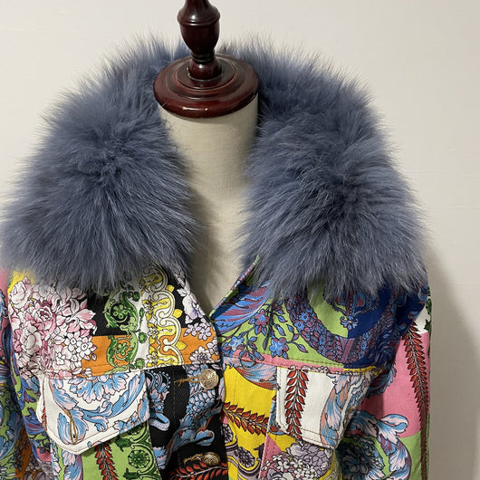 Chaqueta Denim Vintage con Forro Acolchado para Mujer - Image 4
