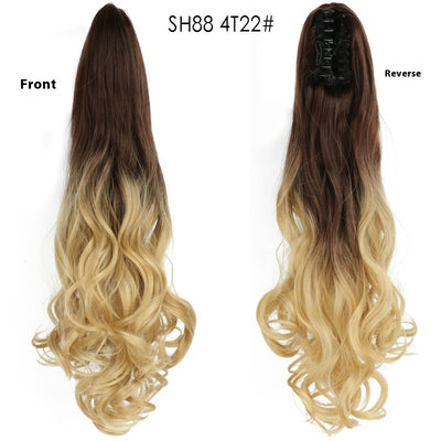 Clip Extensión de Cabello Rizado Multicolor con Cola de Caballo - Image 10