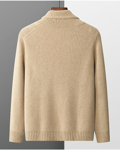 Suéter Grueso para Hombre con Cuello Retorcido y Botones - Image 19