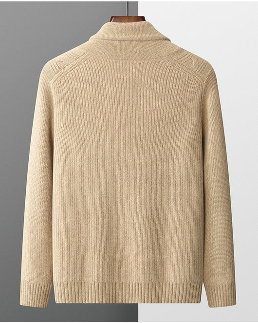 Suéter Grueso para Hombre con Cuello Retorcido y Botones - Image 19