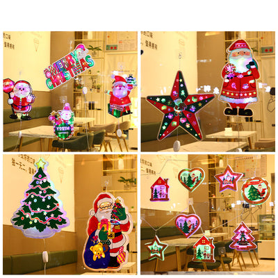 Luces Navideñas Decorativas para Escaparates - Estrellas y Copos de Nieve LED - Image 7