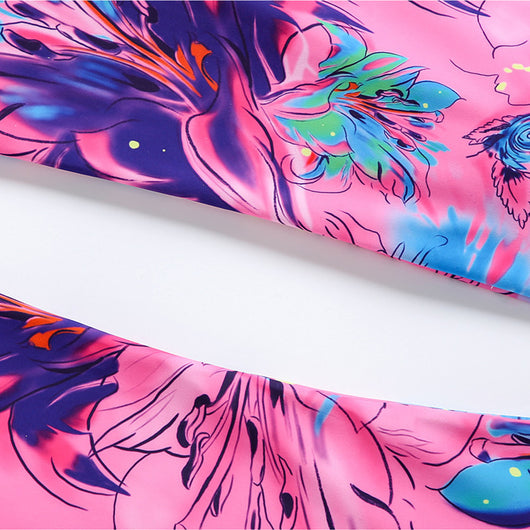 Bikini Asimétrico Tie-Dye Multicolor con Diseño Abierto - Image 10