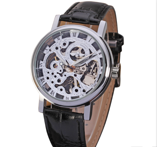 Reloj Mecánico Hombre Estilo Retro Romana con Diseño Hueco - Image 11