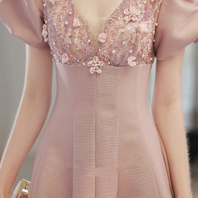 Vestido Elegante con Mangas Abullonadas para Mujer - Image 5