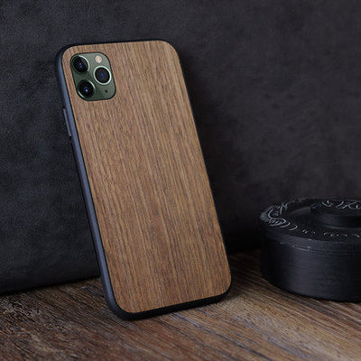 Funda de Madera para Móvil con Tapa Trasera Fácil de Usar