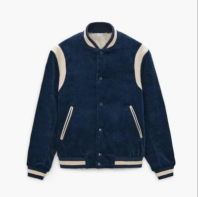 Chaqueta de Béisbol Hombre Terciopelo con Costuras Primavera - Image 2