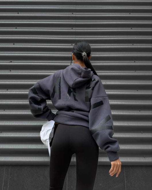 Sudadera Estampada Gruesa Oversize de Manga Larga Versátil - Image 28