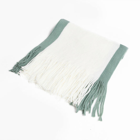 Chal Tejido de Lana para Mujer - Bufanda Babero Elegante - Image 2