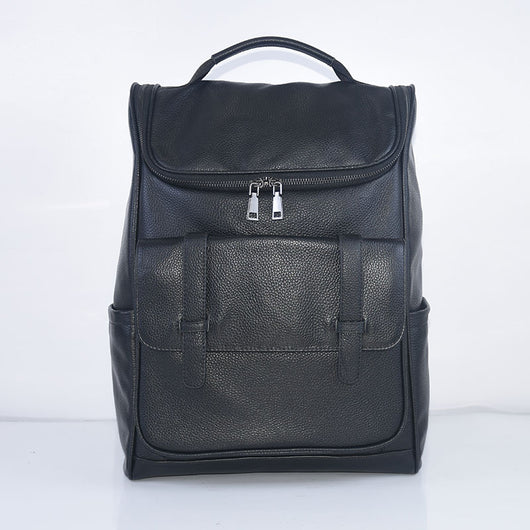 Mochila de Viaje de Cuero Genuino Gran Capacidad Versátil y Duradera - Image 5
