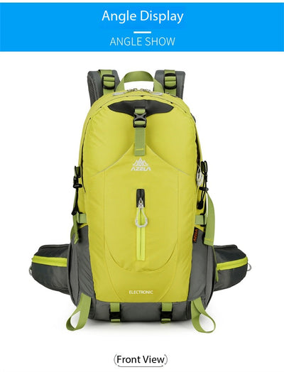 Mochila de Trekking AZELA Electron 40L - Blanco y Azul Marino para Senderismo y Viajes - Image 55