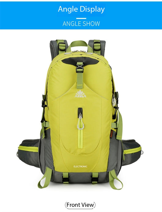 Mochila de Trekking AZELA Electron 40L - Blanco y Azul Marino para Senderismo y Viajes - Image 55