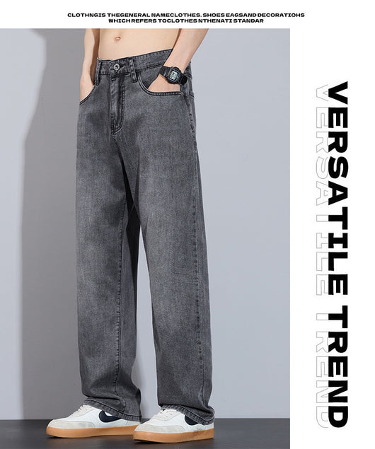Pantalones Anchos de Seda Helada Casual Transpirables - Image 22
