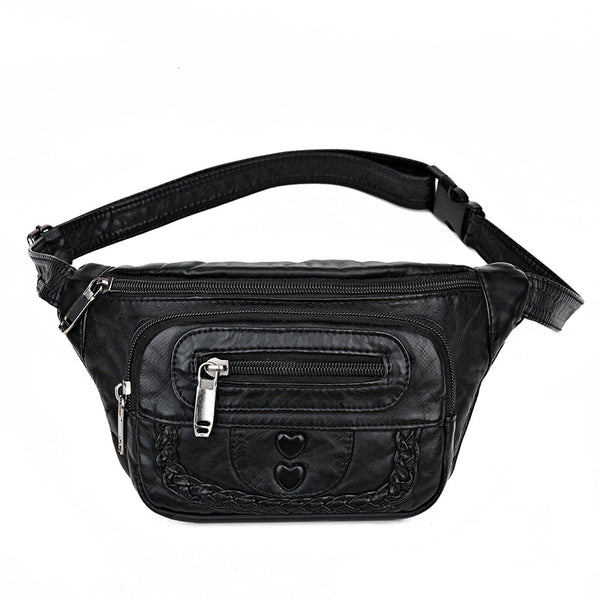 Bolso Bandolera de Cuero Suave Lavado para Mujer