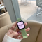 Watch With Magnetic Milan Stainless Steel Iwatch123456se Generation Men's And Women's Tide Light fruit Verde 38mm