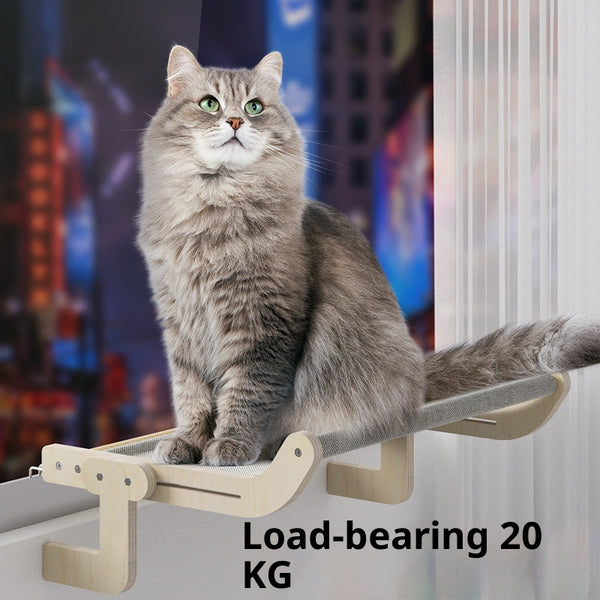 Cama Colgante Extra Grande para Gatos - Nido de Lona para Ventana y Balcón
