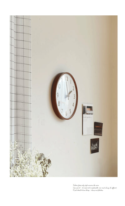 Reloj de Pared Nórdico Moderno 30cm Madera Maciza Silencioso - Image 15