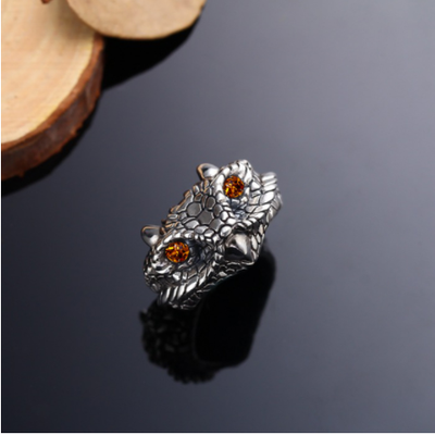 Anillo Vintage Ojo de Demonio Búho para Mujer - Joya Retro Plateada - Image 7