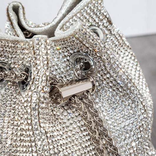 Bolso Retro de Diamantes con Incrustaciones de Cristal y Herrajes Metálicos - Image 14