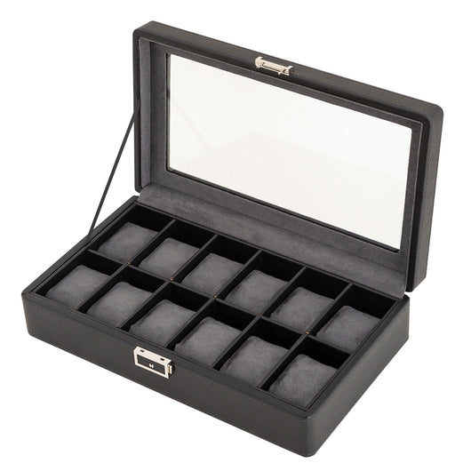 Caja de Almacenamiento para Relojes de Lujo con Patrón de Lichi - 3, 6 o 12 Compartimentos - Image 50