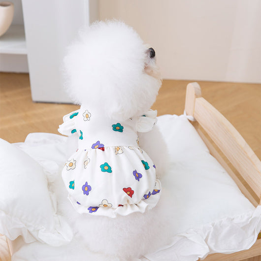 Vestido Ligero para Perros con Estampado Floral Adorable - Image 4