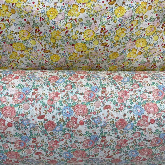 Tela Floral Ecológica de Algodón Twill para Niños - Image 2