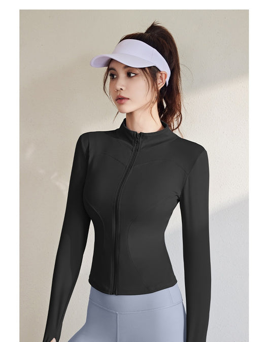 Chaqueta Deportiva Mujer Manga Larga Ajustada para Running, Fitness y Yoga - Image 41