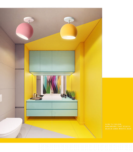 Lámpara LED de Techo Macaron para Pasillos - Luz Moderna en Hierro - Image 28
