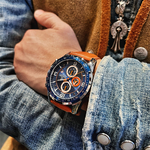 Reloj Pulsera Vintage para Hombre - Correa de Cuero Clásica