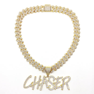 Collar Personalizado Hip-Hop con Letras Estilo Europeo Americano - Image 4