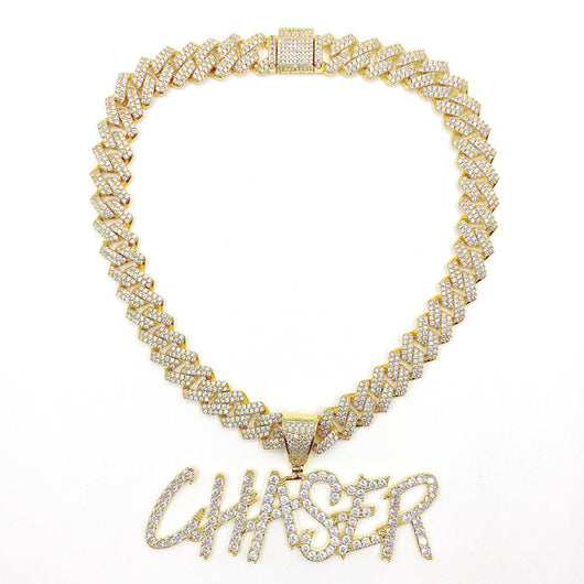 Collar Personalizado Hip-Hop con Letras Estilo Europeo Americano - Image 4