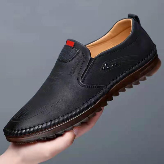 Zapatos Casuales de Cuero Suave para Hombre - Versátiles y Cómodos - Image 2