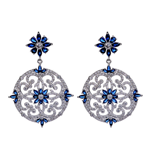 Aretes de Circonita Retro Exagerados - Diseño Vintage - Image 3