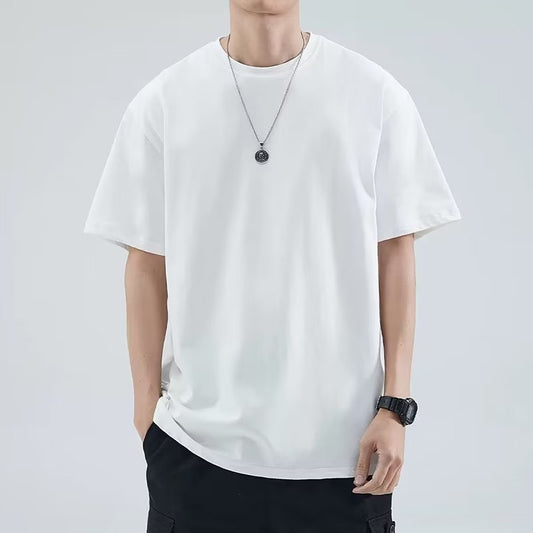 Playera Suelta de Color Liso para Hombre - Versátil y Cómoda