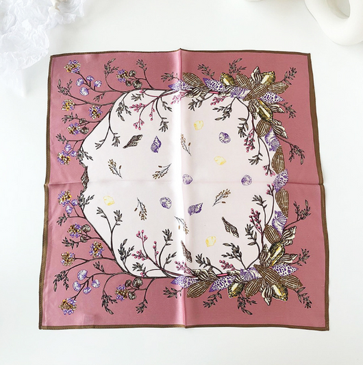 Pañuelo de Seda Floral para Mujer - Diseño Elegante y Versátil - Image 12