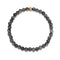 4MM Flash Stone Elastic Bracelet Ring Set Bracelet